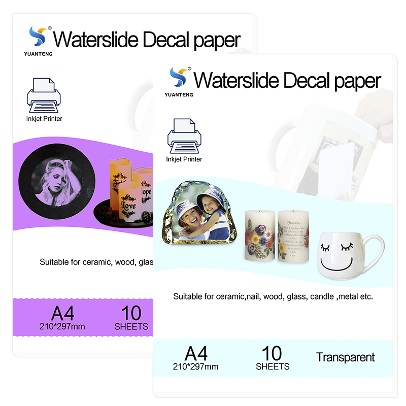 Ink Blotter Paper - 잉크젯 프린터용 투명 워터 슬라이드 데칼
