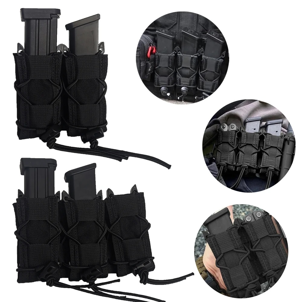 Magazine Holder Rack - 9mm 권총 잡지 파우치에 적합 더블/트리플