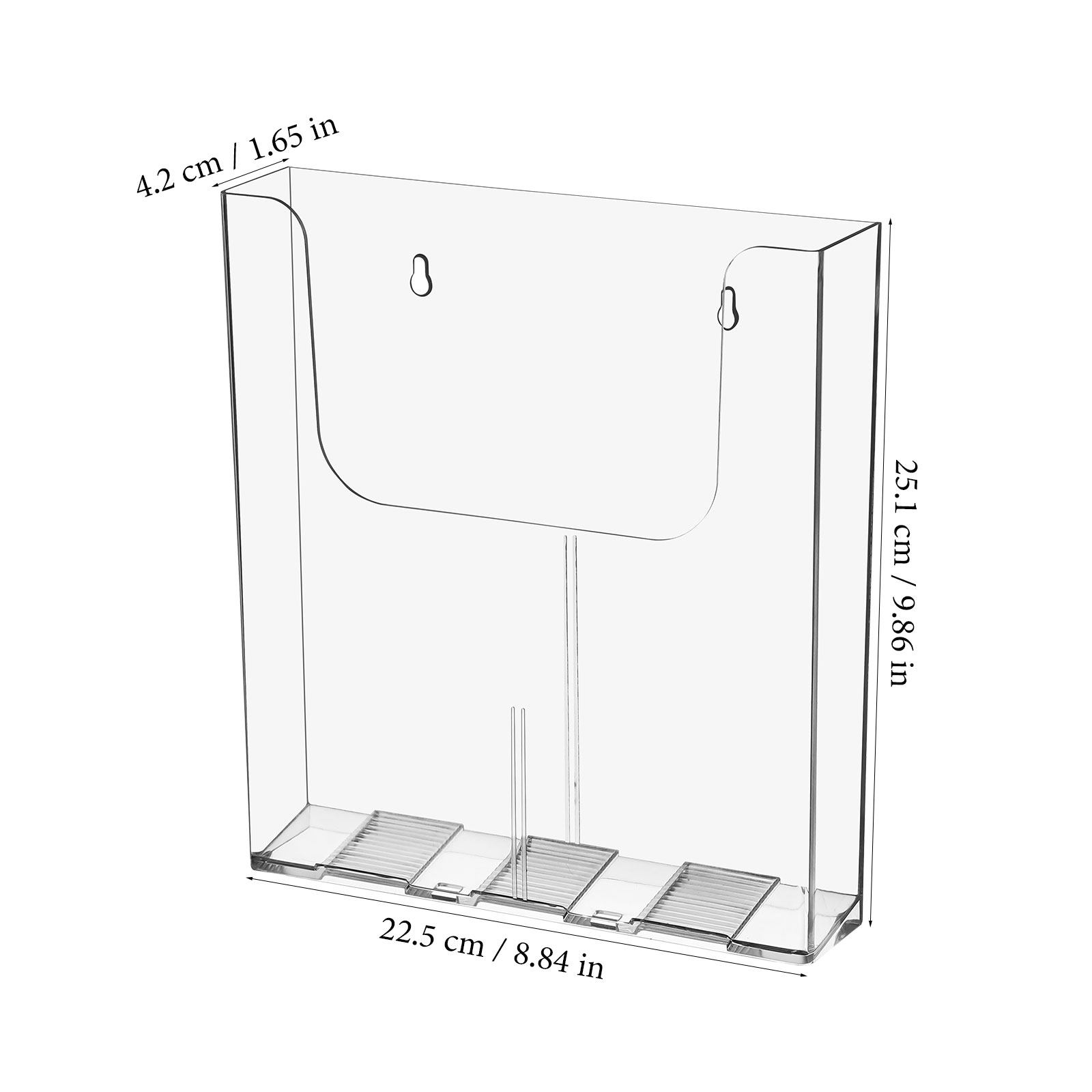 2개 세트 벽걸이형 수납 정리대, 투명 아크릴 소재,  - Magazine Holder Rack 리뷰 및 가격