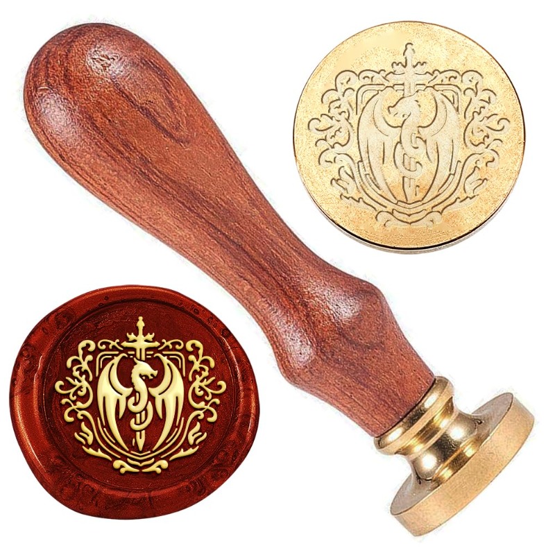 1pc 드래곤 칼 왁스 인감 스탬프 양각 스탬프 씰링  - Wax Seal Stamp Set 리뷰 및 가격