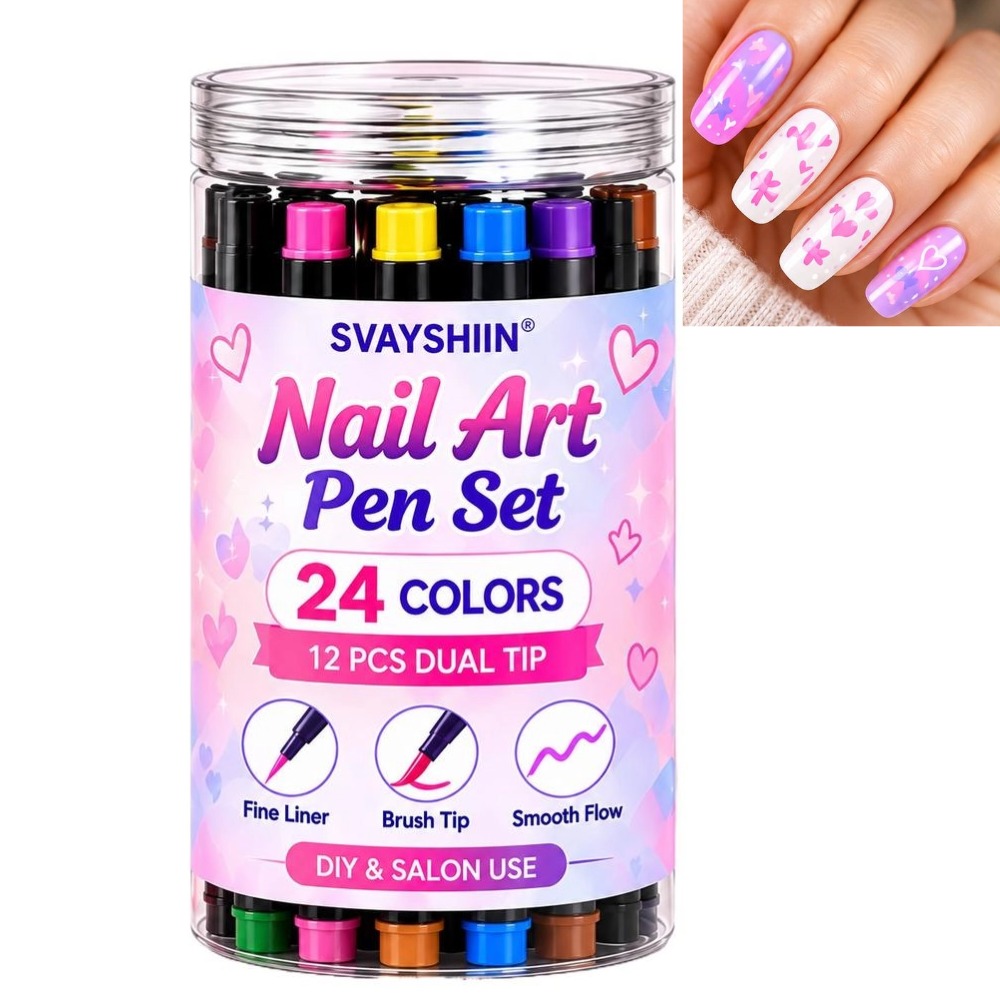 12개입 네일 아트 펜 세트, 양면 팁, 24가지 색상 - Copic Marker Sketch 리뷰 및 가격